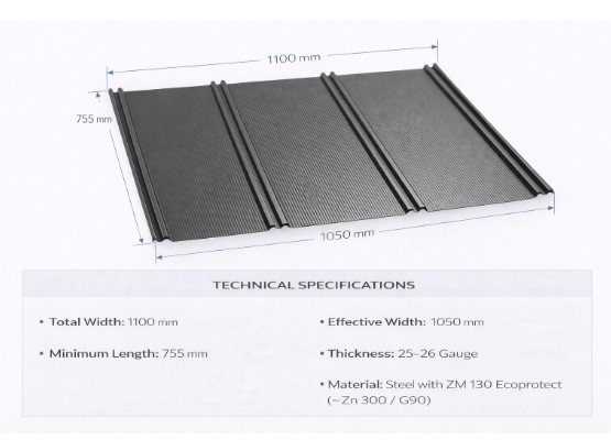 Eco standing Seam – Microwave profile