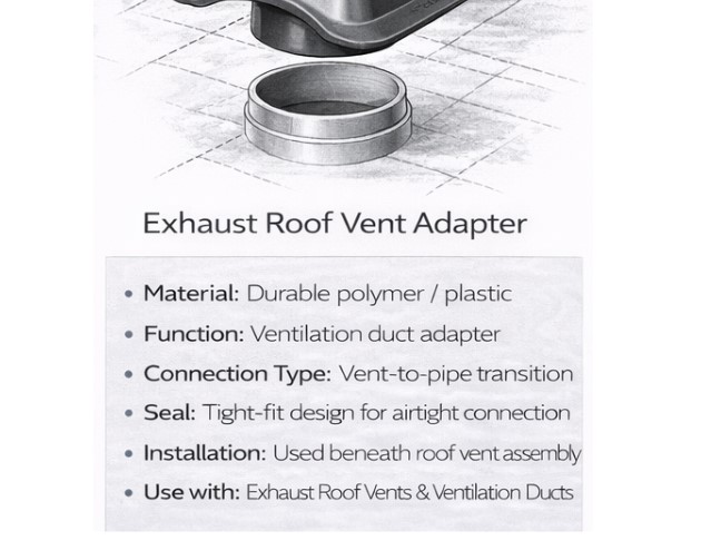 Exhaust Roof Vent Adapter